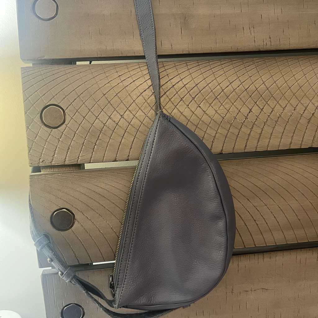 The Sak Leather Crossbody Bag - Blue